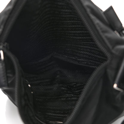 Prada Nylon Vela Flat Messenger Bag Black 5 of 11