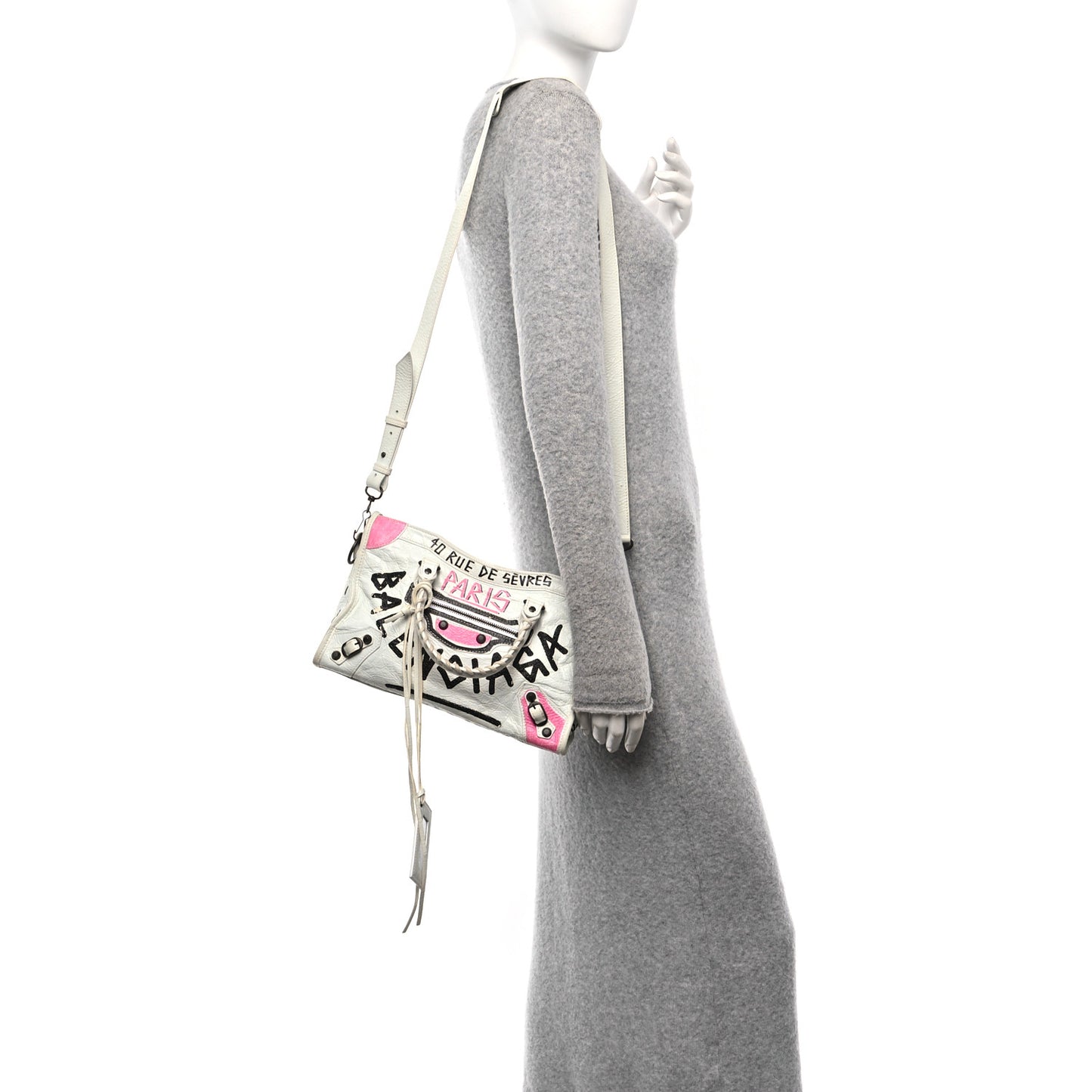 Agneau Graffiti All Over Classic Hardware S City White Multicolor