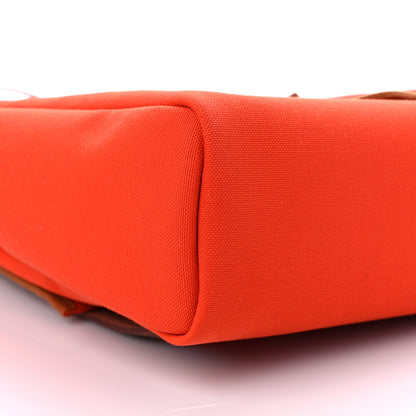 Hermes Military Toile Vache Hunter Herbag a Dos Zip Retourne Backpack Orange Mecano Fauve 8 of 10