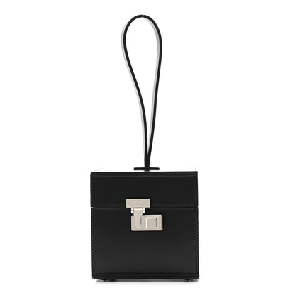 Moynat Calfskin Mini Vanity Case Clutch Black 1 of 10