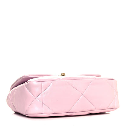 Chanel Lambskin Quilted Medium Chanel 19 Flap Light Pink 4 of 12