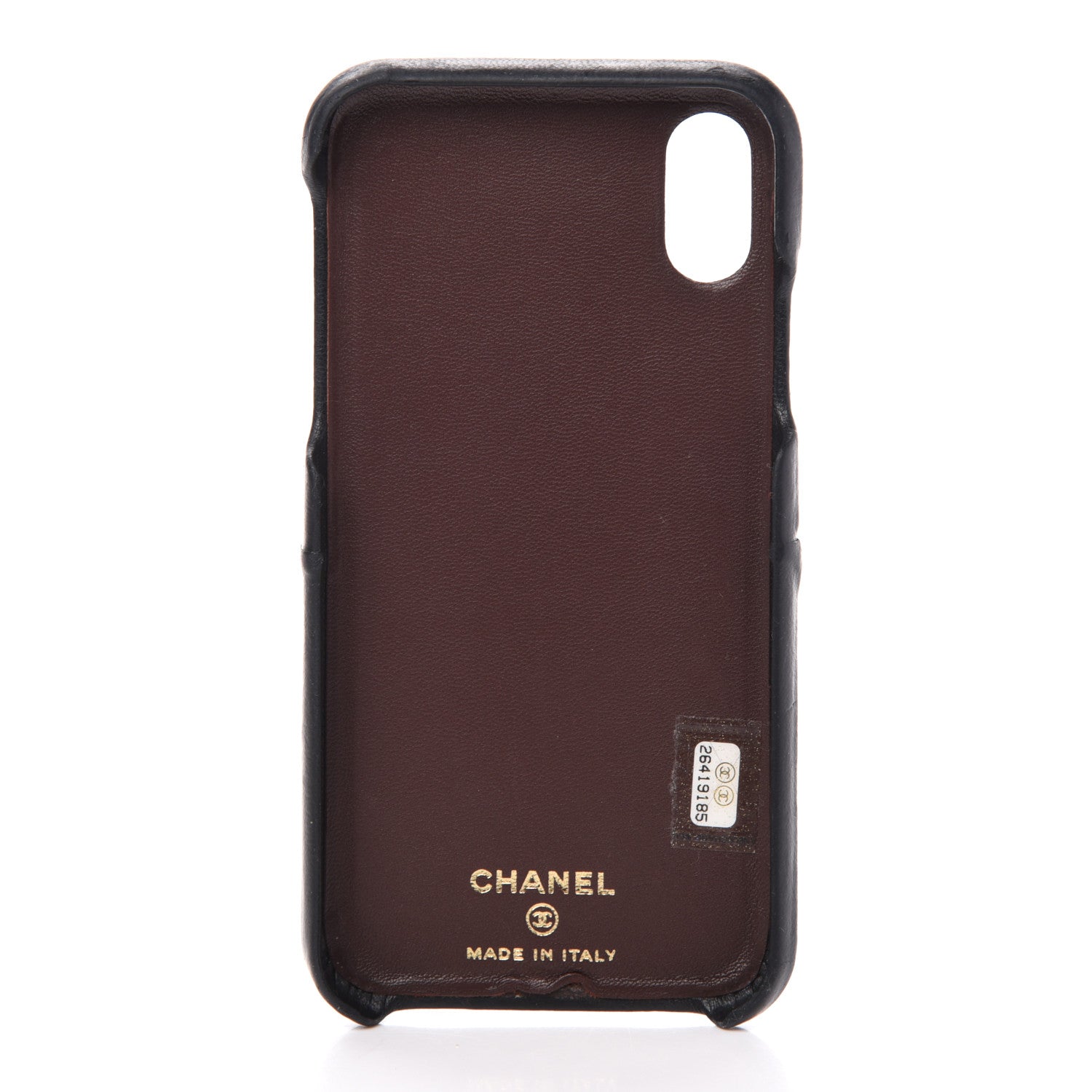 Chanel Lambskin Quilted iPhone X Case Black 3 of 7