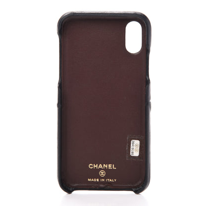 Chanel Lambskin Quilted iPhone X Case Black 3 of 7