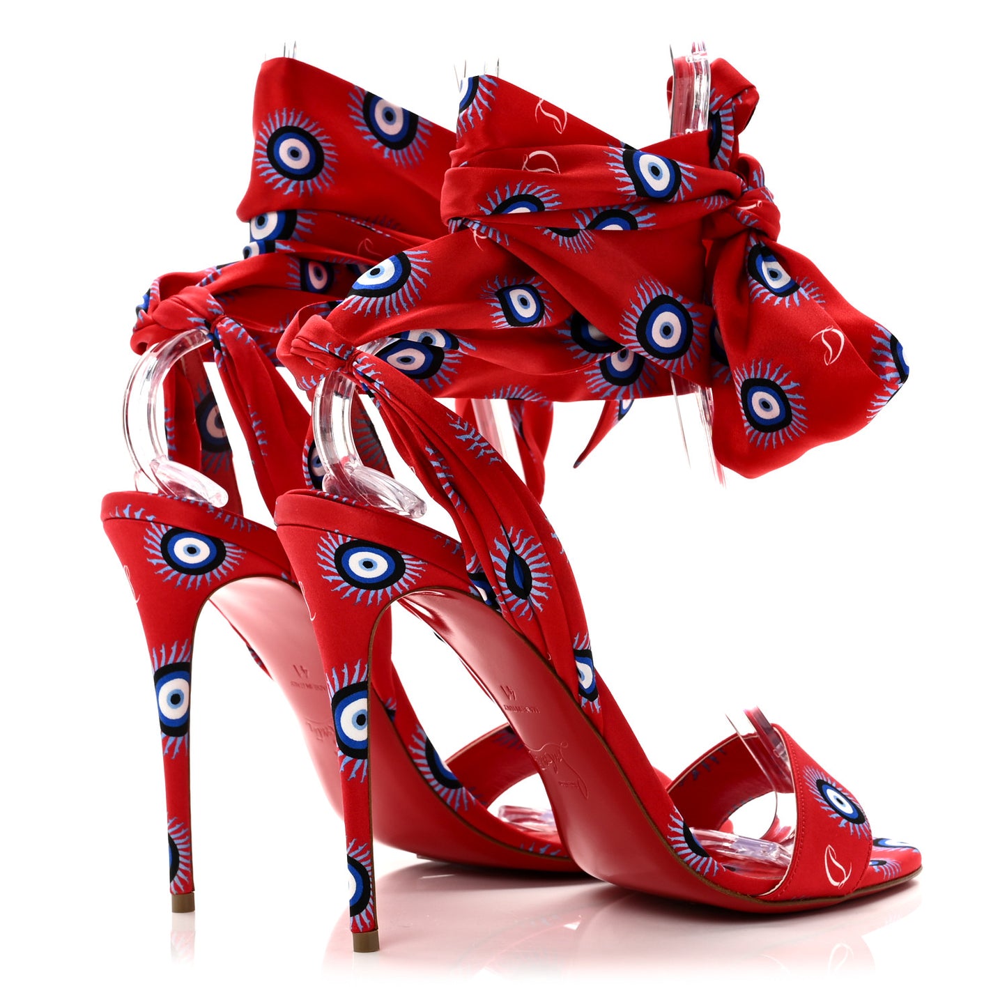 Crepe Satin Greekaba Du Desert 100 Sandal 41 Red