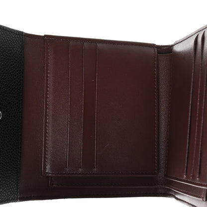 Chanel Caviar Quilted Compact Flap Wallet Black 5 of 12