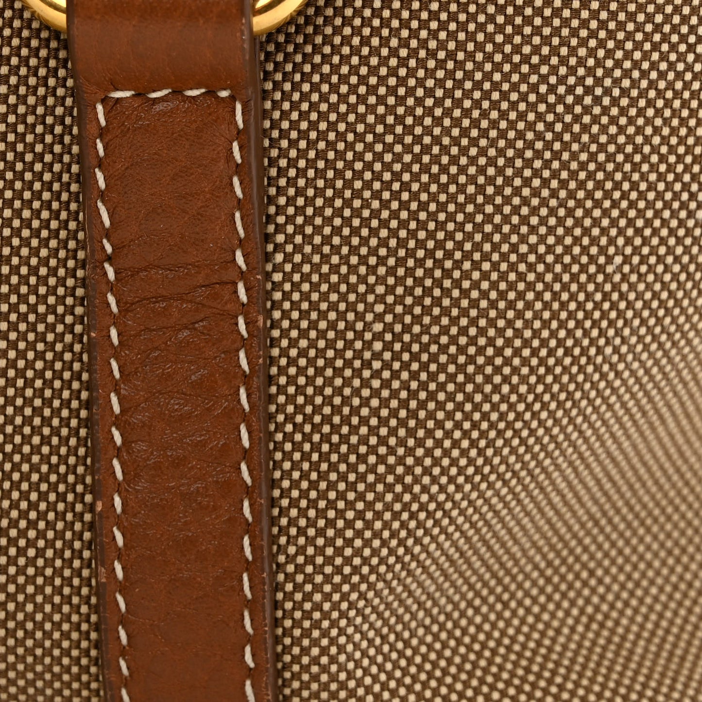 Jacquard Logo Tote Brown