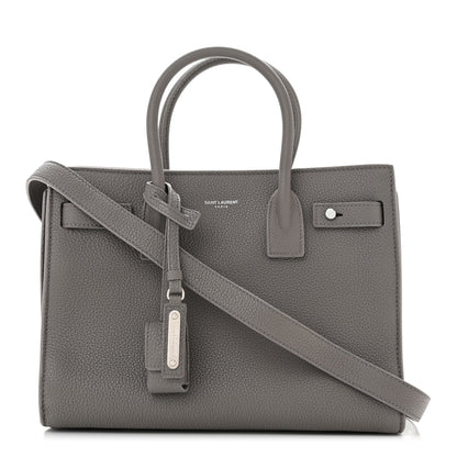 Saint Laurent Grained Calfskin Baby Supple Sac De Jour Fog 1 of 9