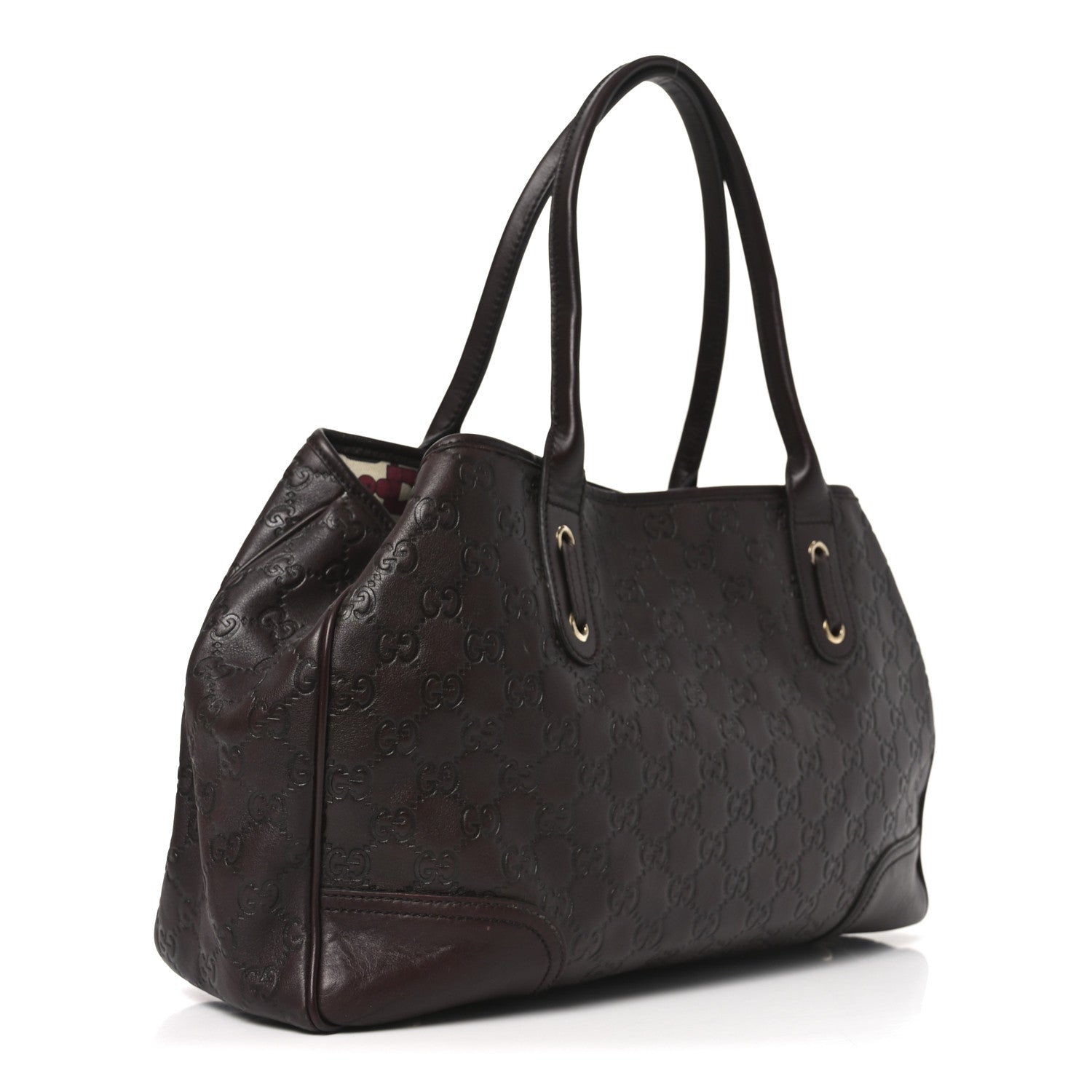 Gucci Guccissima Medium Princy Tote Dark Brown 3 of 10