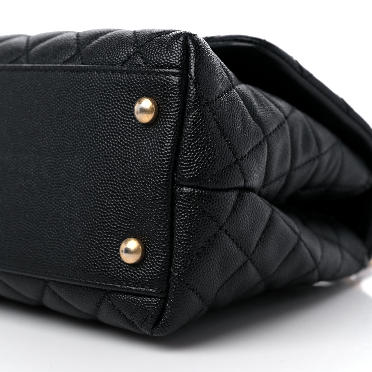 Chanel Caviar Quilted Small Coco Handle Flap Black 9 of 9