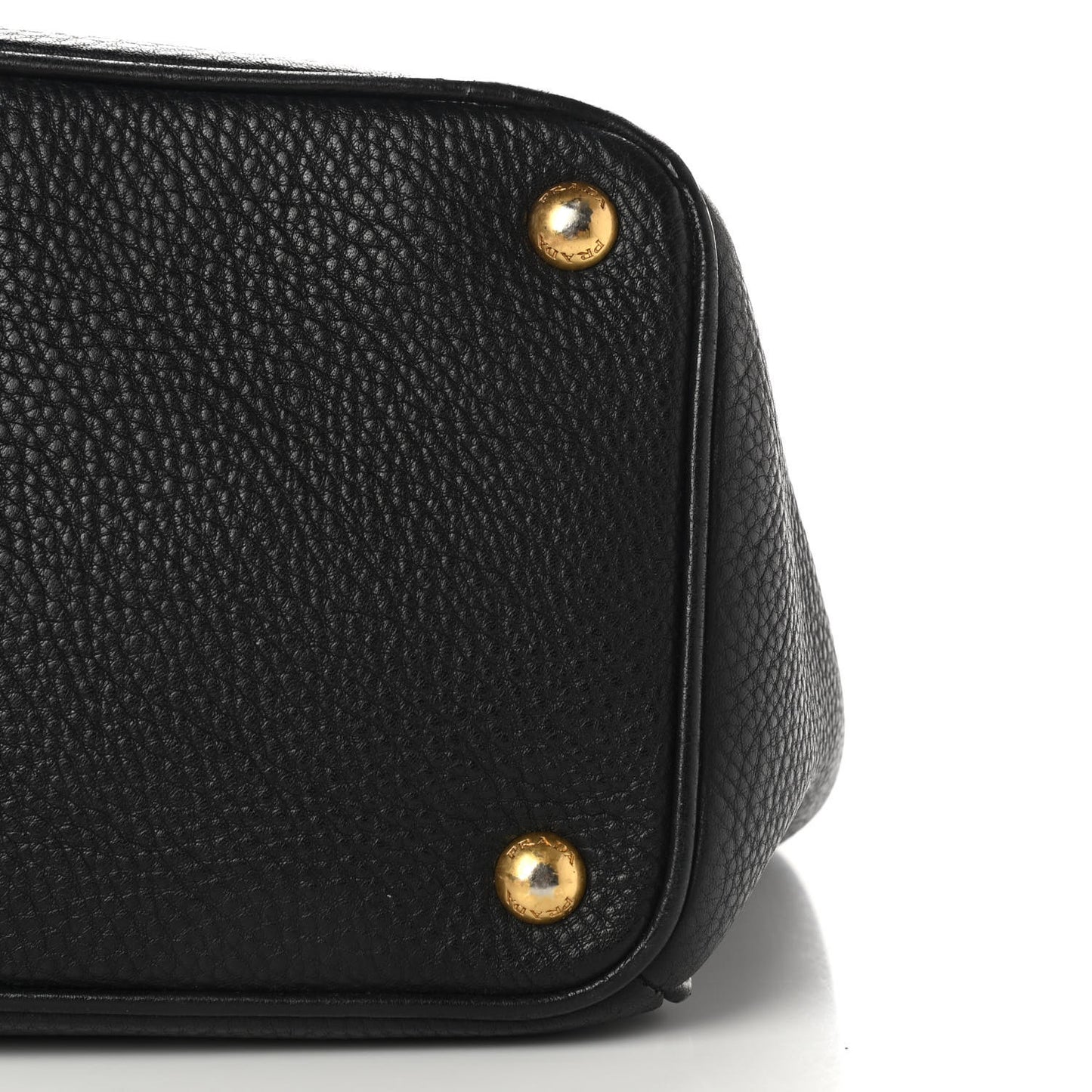 Vitello Daino Large Double Zip Tote Black