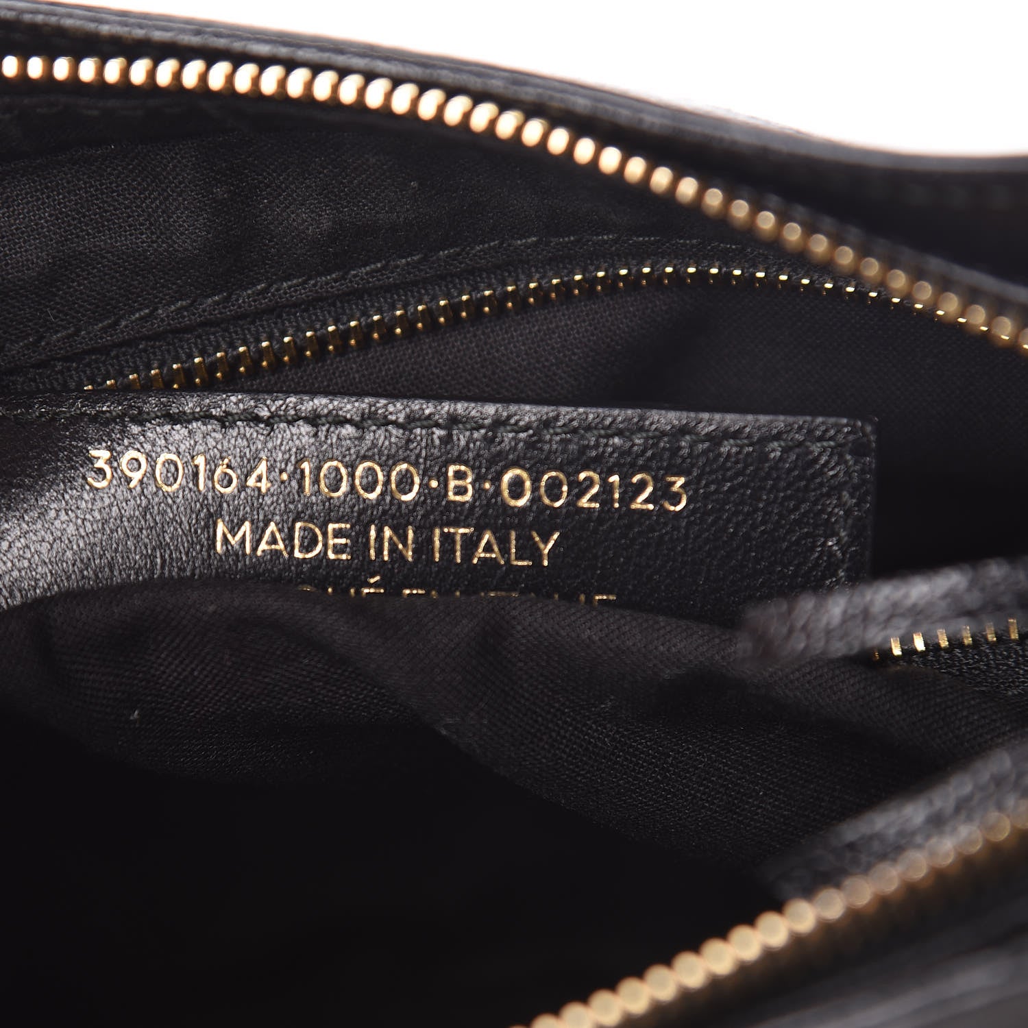 Balenciaga Chevre Gold Metallic Edge Hardware Hip Black 9 of 11