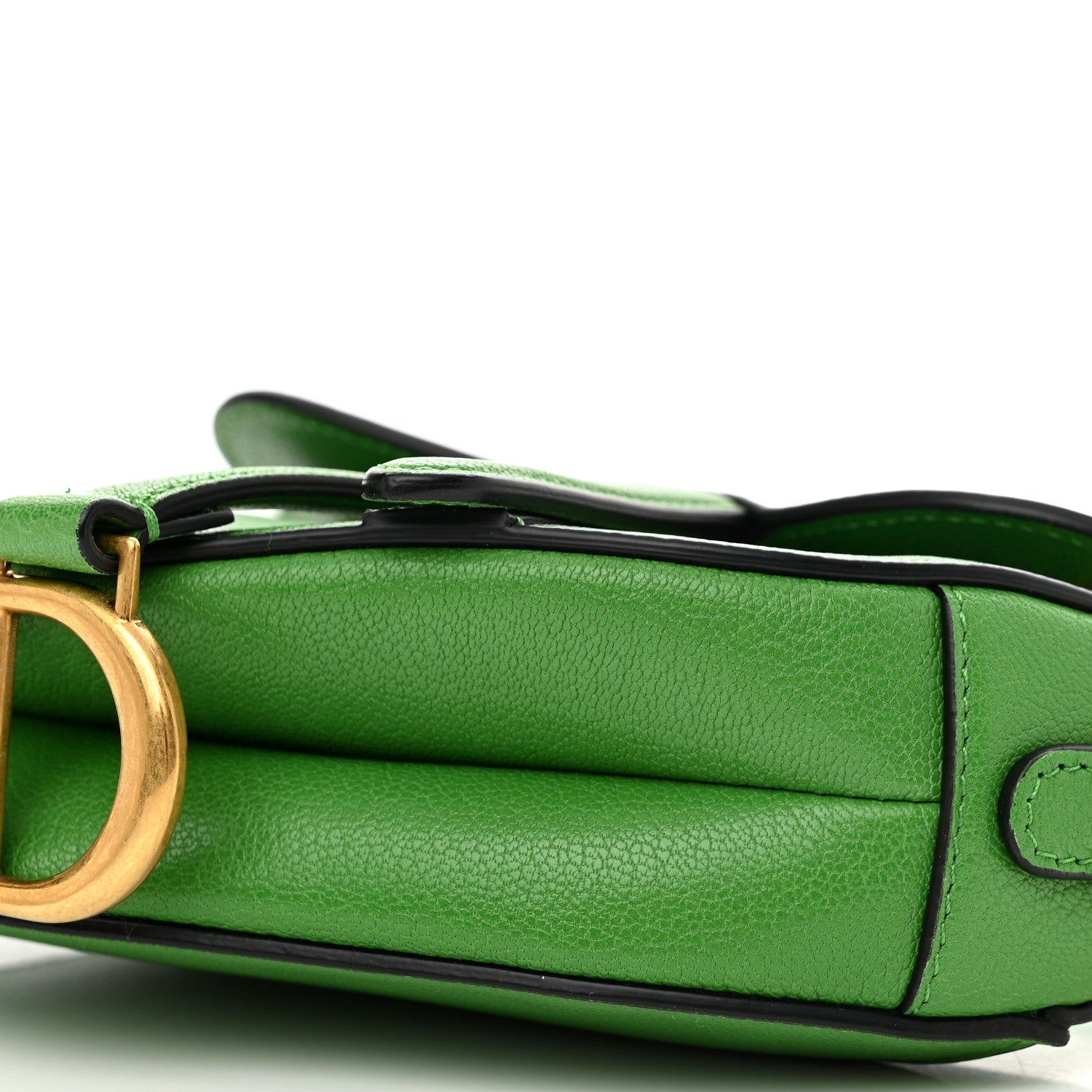 Christian Dior Goatskin Micro Saddle Bag Green 9 of 9