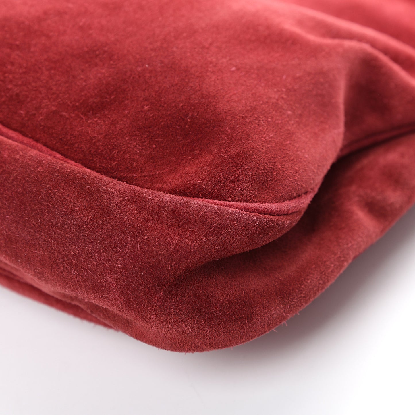 Suede Hobo Cerise
