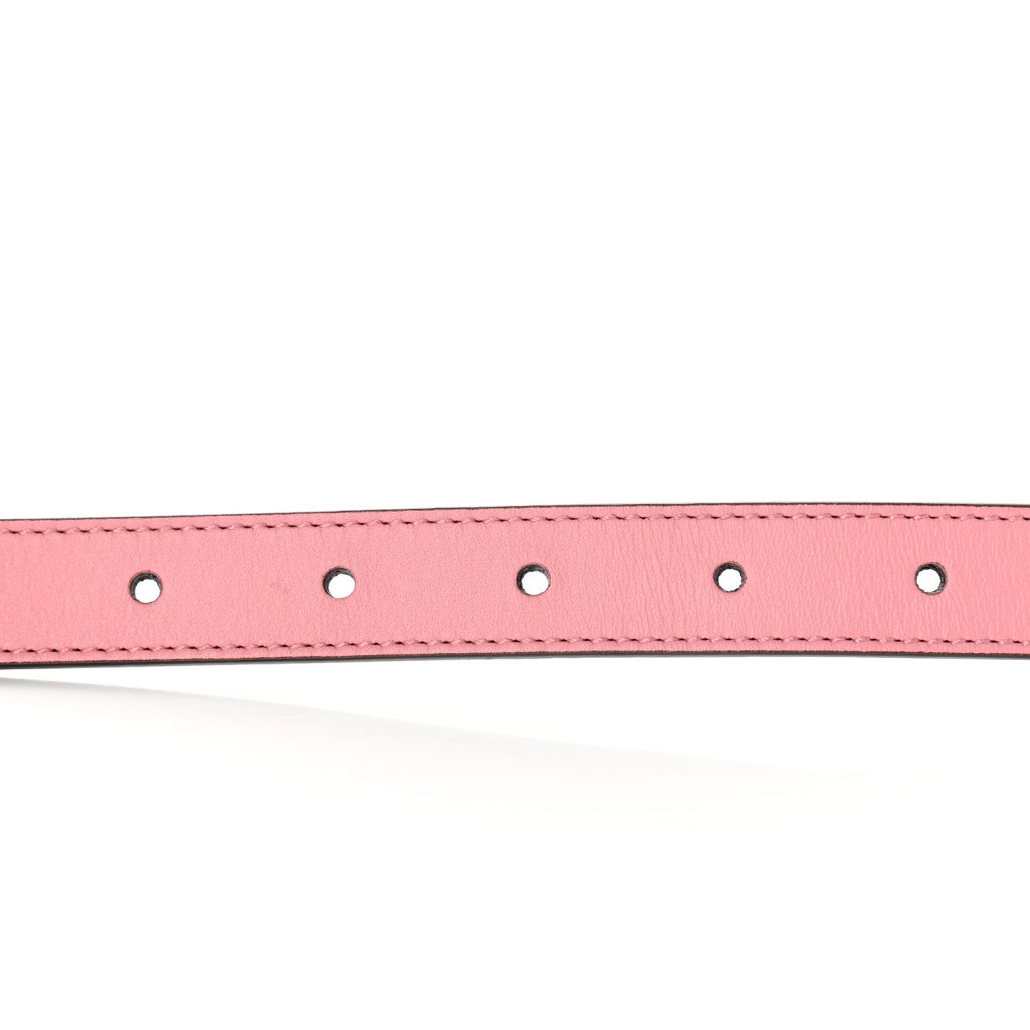 Moon Calfskin Palladium Double G 20mm Belt 75 30 Wild Rose