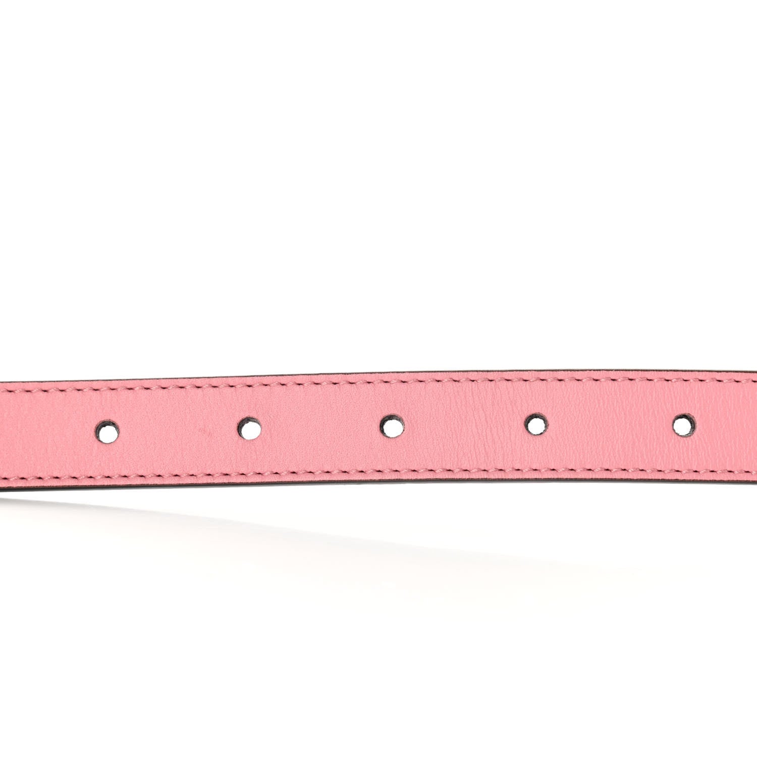 Gucci Moon Calfskin Palladium Double G 20mm Belt 75 30 Wild Rose 3 of 7