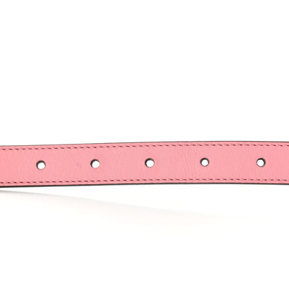 Gucci Moon Calfskin Palladium Double G 20mm Belt 75 30 Wild Rose 3 of 7