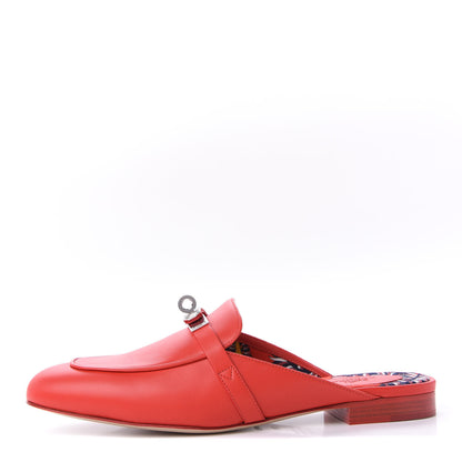 Hermes Calfskin Oz Mules 38.5 Pavot 1 of 14