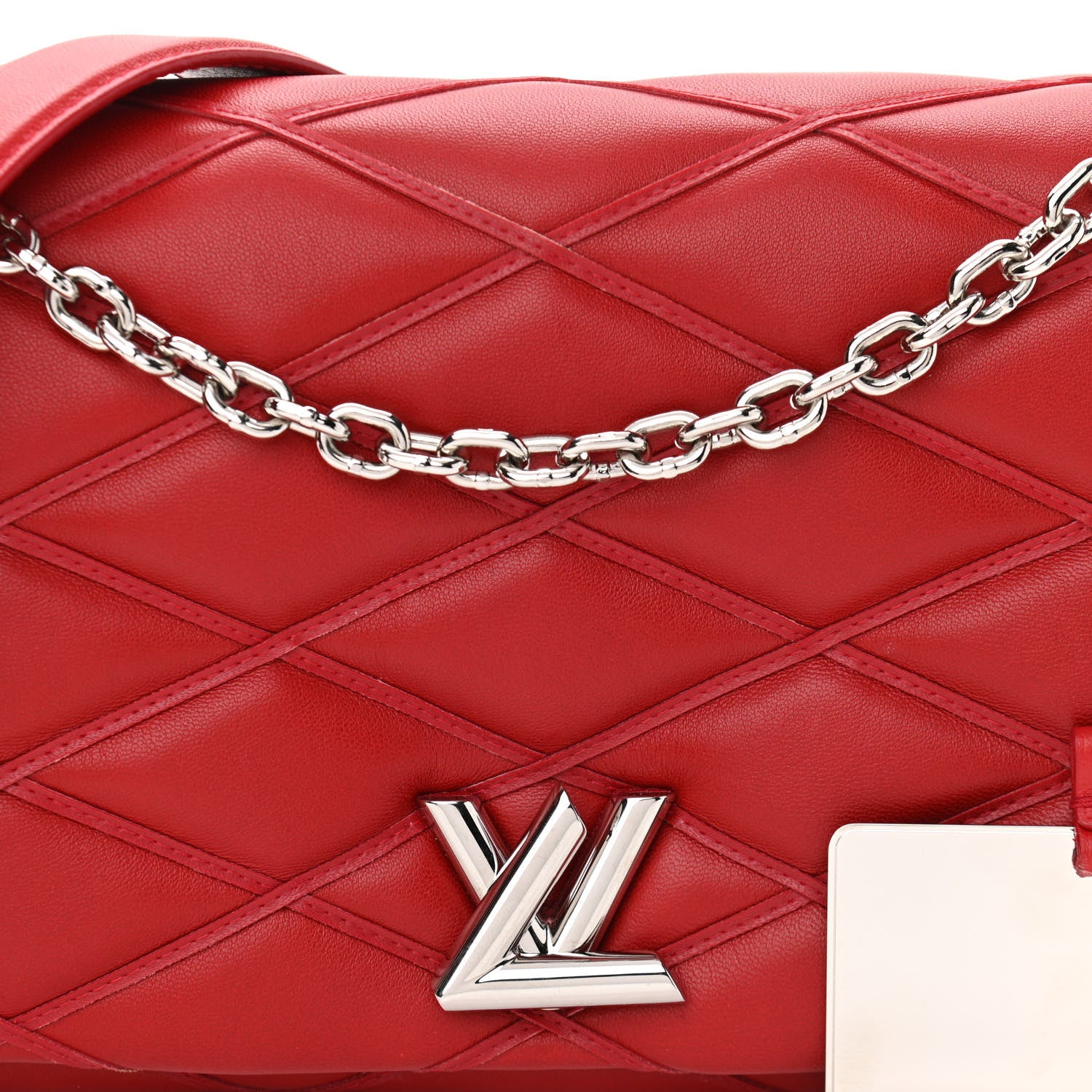 Louis Vuitton Lambskin Malletage GO-14 MM Rouge 7 of 9
