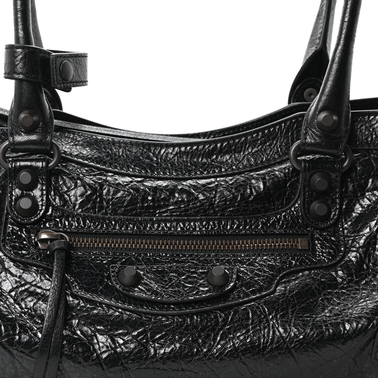 Balenciaga Agneau Arena Classic Hardware East West Le City Black 7 of 9