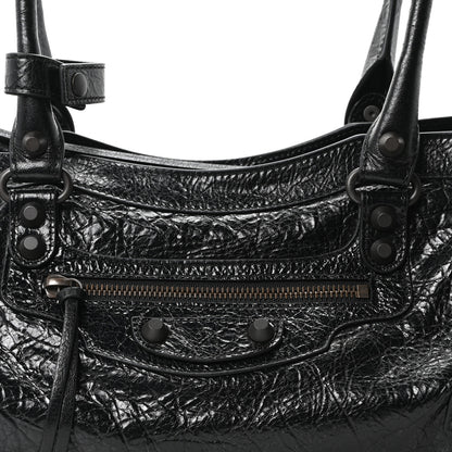 Balenciaga Agneau Arena Classic Hardware East West Le City Black 7 of 9