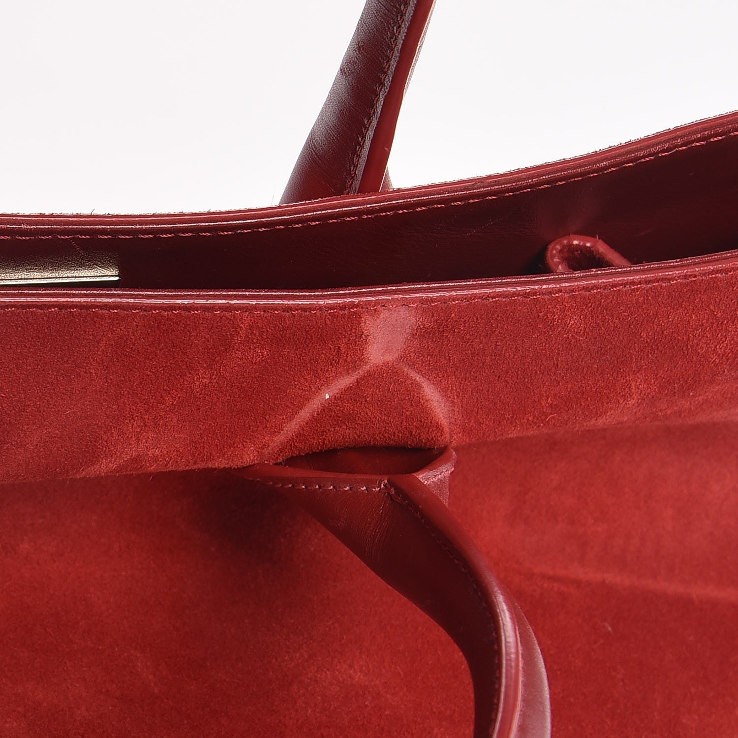 Jimmy Choo Suede Riley Tote Red 13 of 15