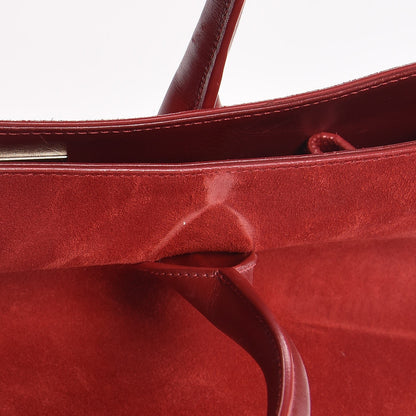 Jimmy Choo Suede Riley Tote Red 13 of 15