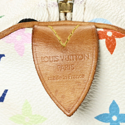 Louis Vuitton Monogram Multicolor Speedy 30 White 6 of 9