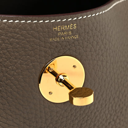 Hermes Taurillon Clemence Lindy 26 Etoupe 6 of 13