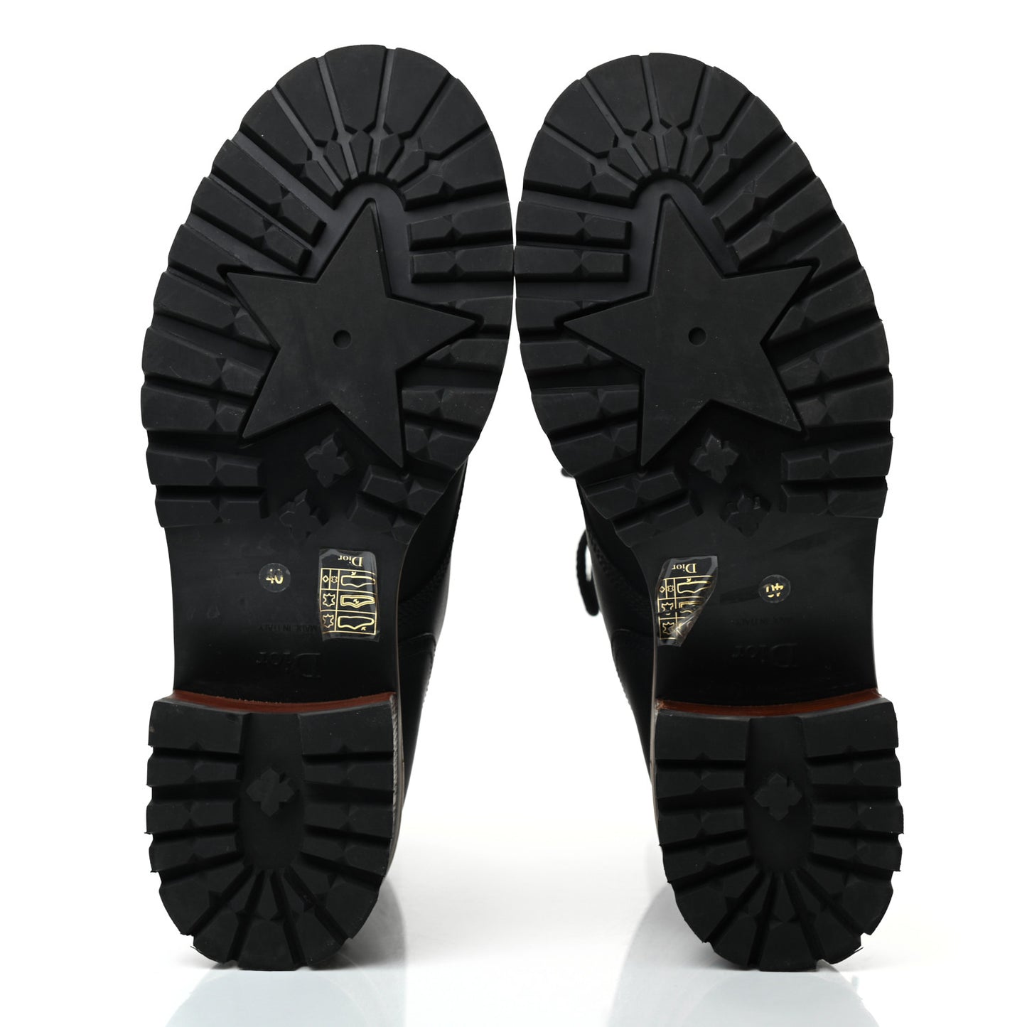 Calfskin Dior Quest 35mm Hiking Boots 40 Black
