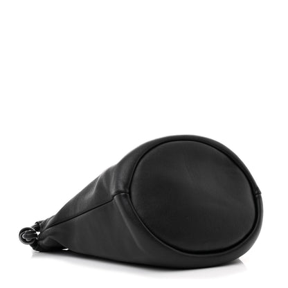 Loewe Mellow Nappa Lambskin Flamenco Bucket Bag Black 4 of 11