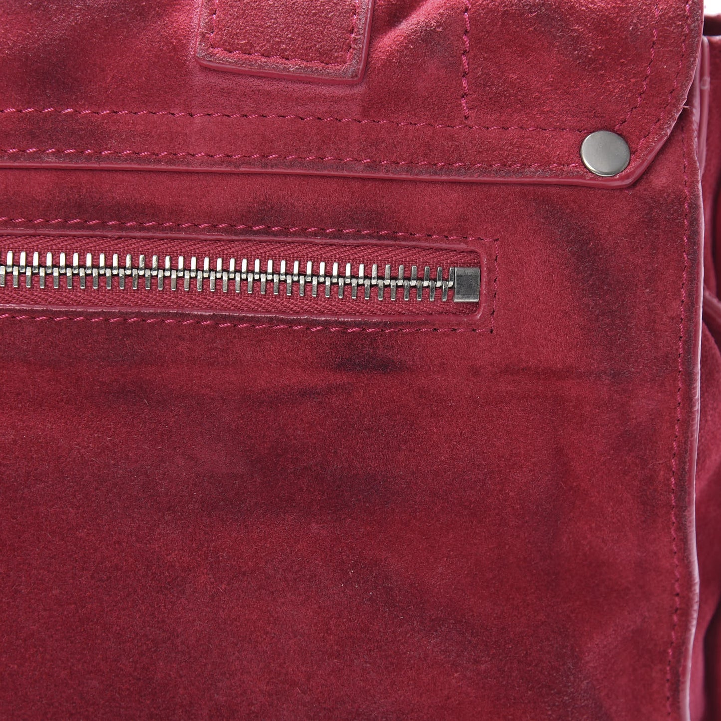 Suede Medium PS1 Satchel Chianti