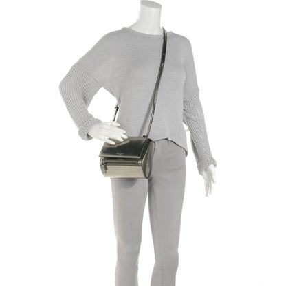 Givenchy Metallic Calfskin Mini Pandora Box Crossbody Bag Gunmetal 2 of 10