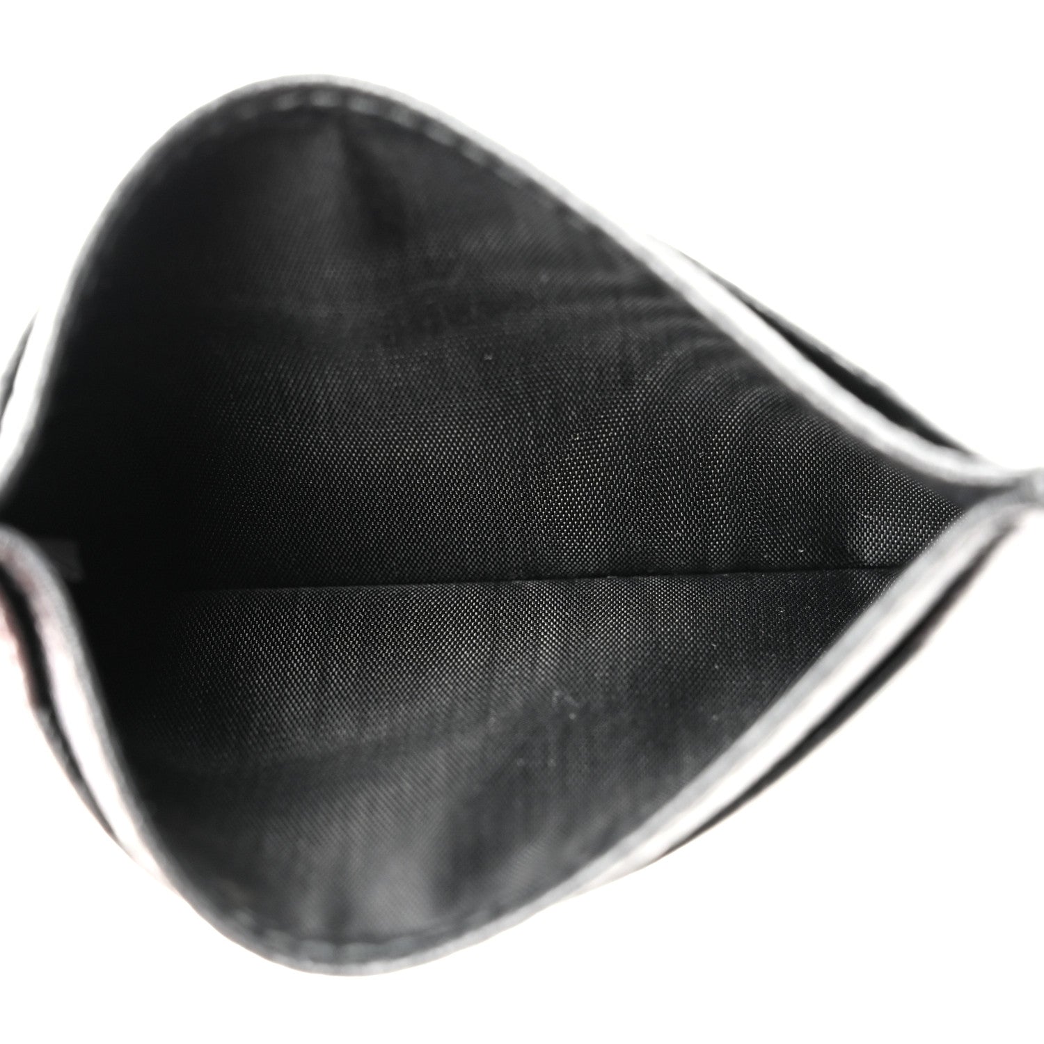Prada Vitello Grain Metal Card Holder Black 5 of 8