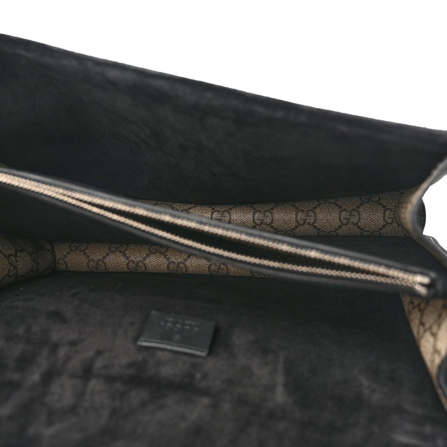 GG Supreme Monogram Medium Dionysus Shoulder Bag Black