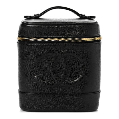 Chanel Caviar Vanity Cosmetic Case Black 1 of 11