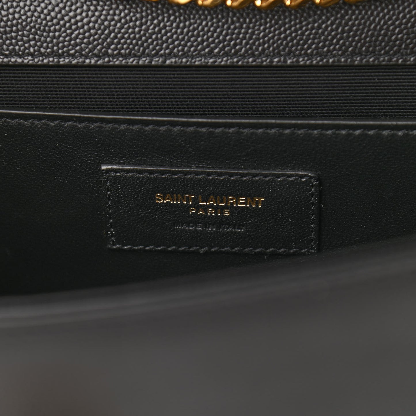Grain De Poudre Medium Classic Monogram Kate Satchel Black