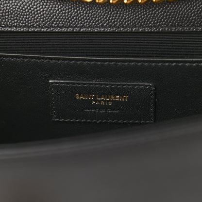 Saint Laurent Grain De Poudre Medium Classic Monogram Kate Satchel Black 5 of 8