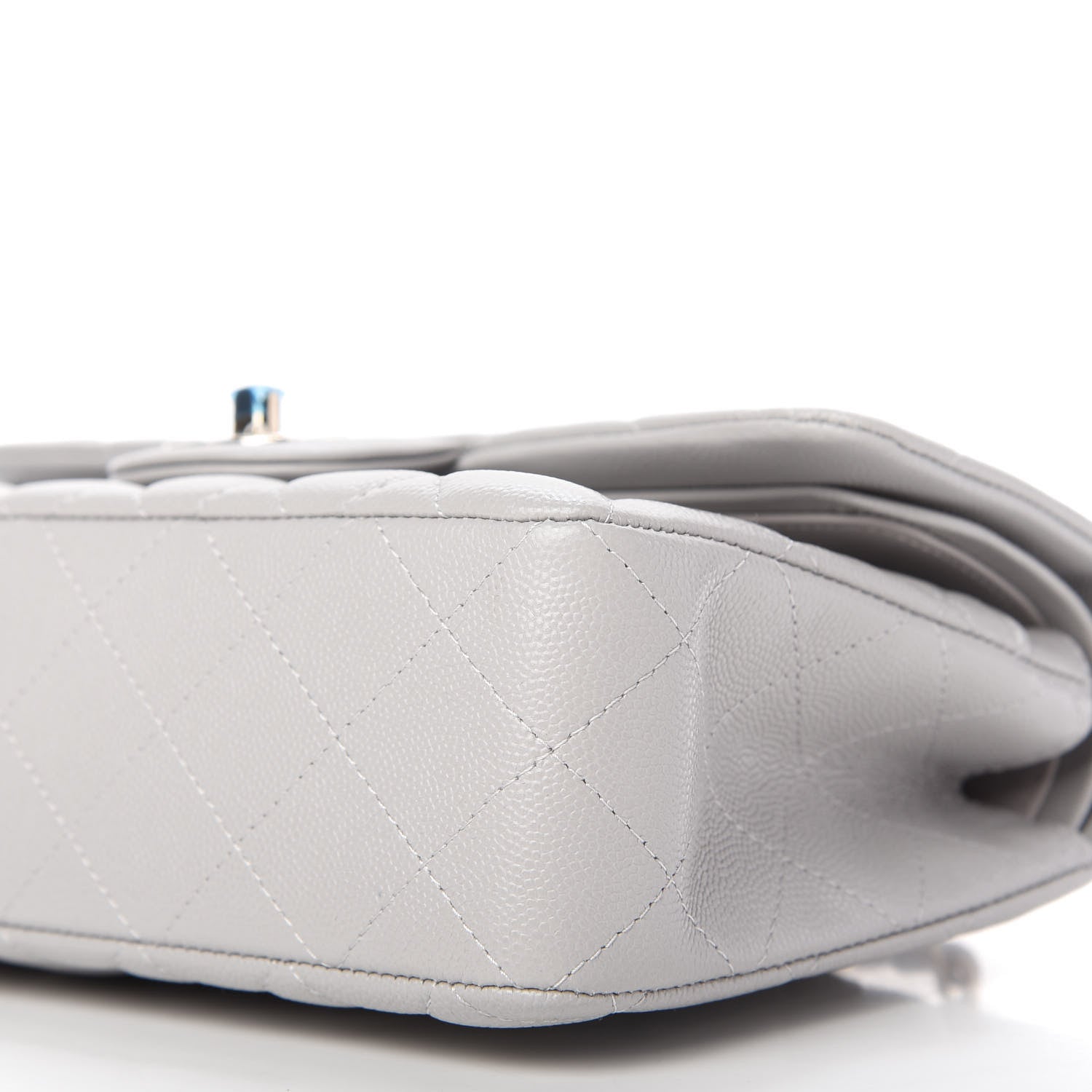 Chanel Caviar Quilted Small Double Flap Grey 7 of 11