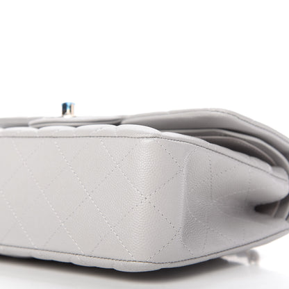 Chanel Caviar Quilted Small Double Flap Grey 7 of 11