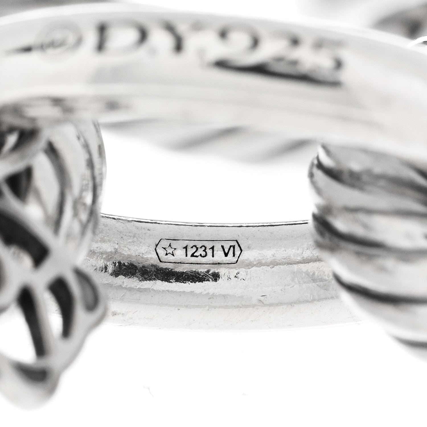 David Yurman Sterling Silver 18K Yellow Gold 19mm Extra Large Oval Link Bracelet 5 of 5