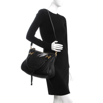 Chloe Calfskin Medium Marcie Satchel Black 2 of 9