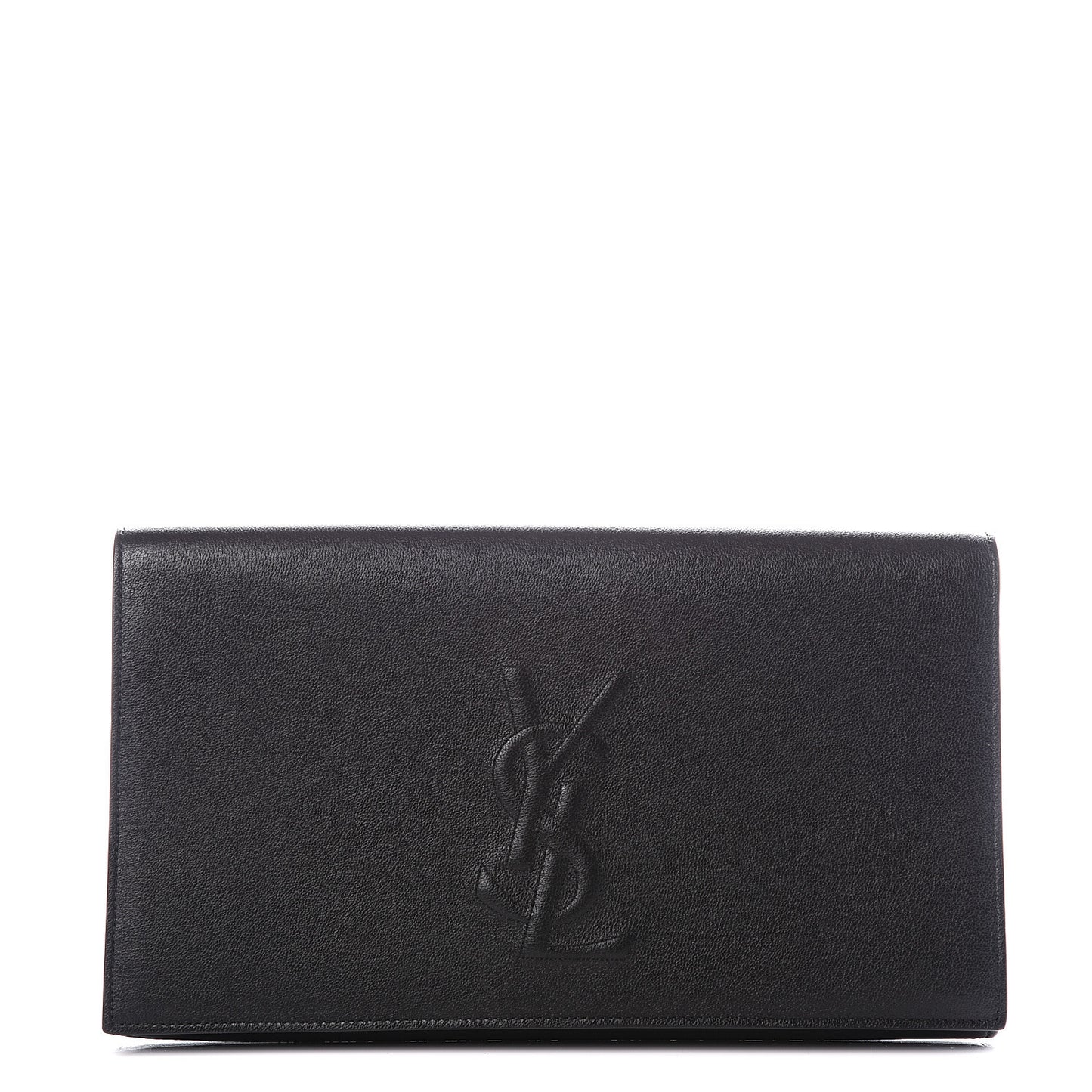 Calfskin Monogram Large Belle De Jour Clutch Black