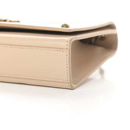 Saint Laurent Smooth Calfskin Medium Braided Monogram Kate Satchel Nude Powder 9 of 12