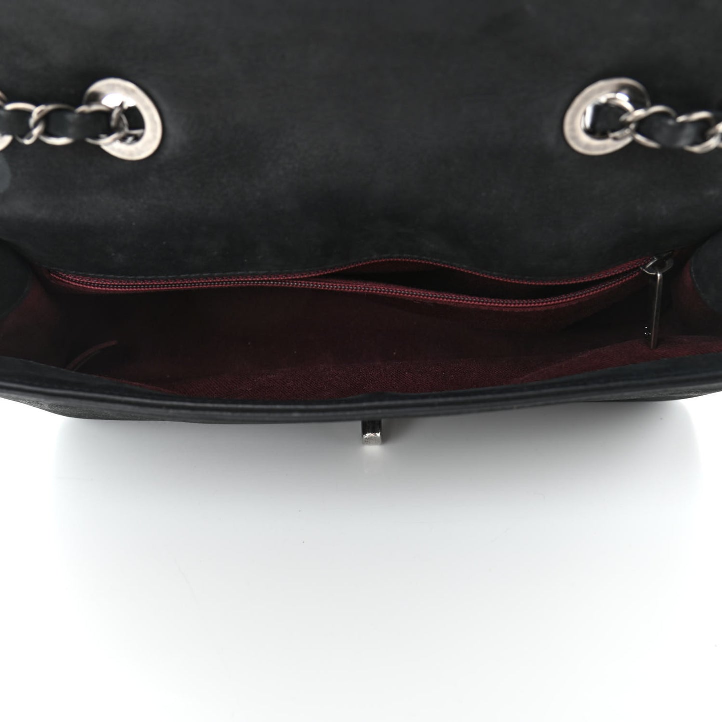 Calfskin Diamond Embossed New Chic Flap Black