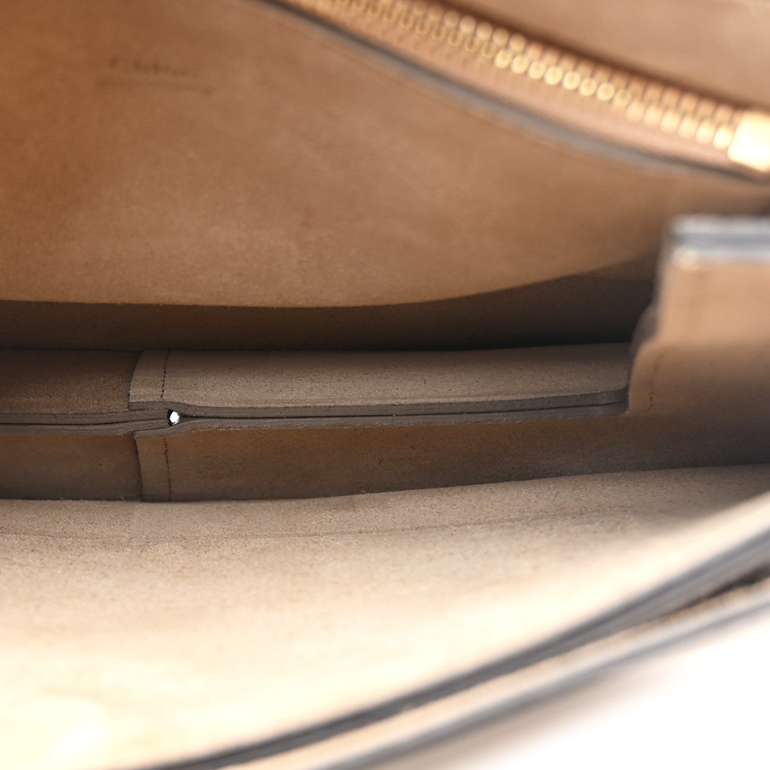 Chloe Calfskin Suede Medium Faye Shoulder Bag Motty Grey 4 of 9