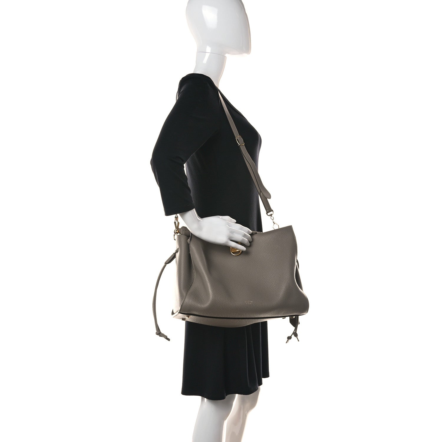 Mulberry Heavy Grain Iris Tote Grey Dark Clay 2 of 9