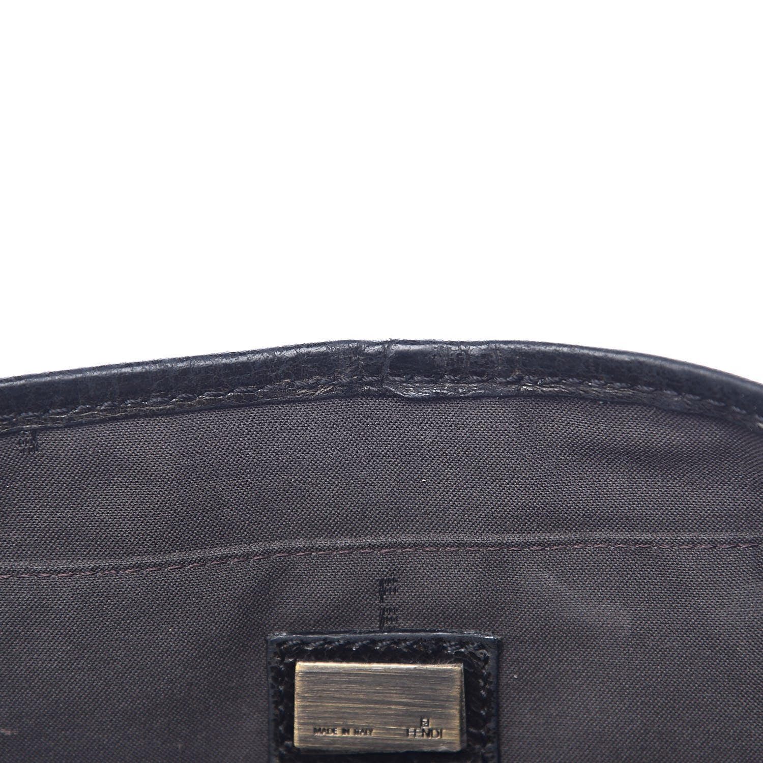 Fendi Zucca B Bis Flap Bag Tobacco Castagna 10 of 15