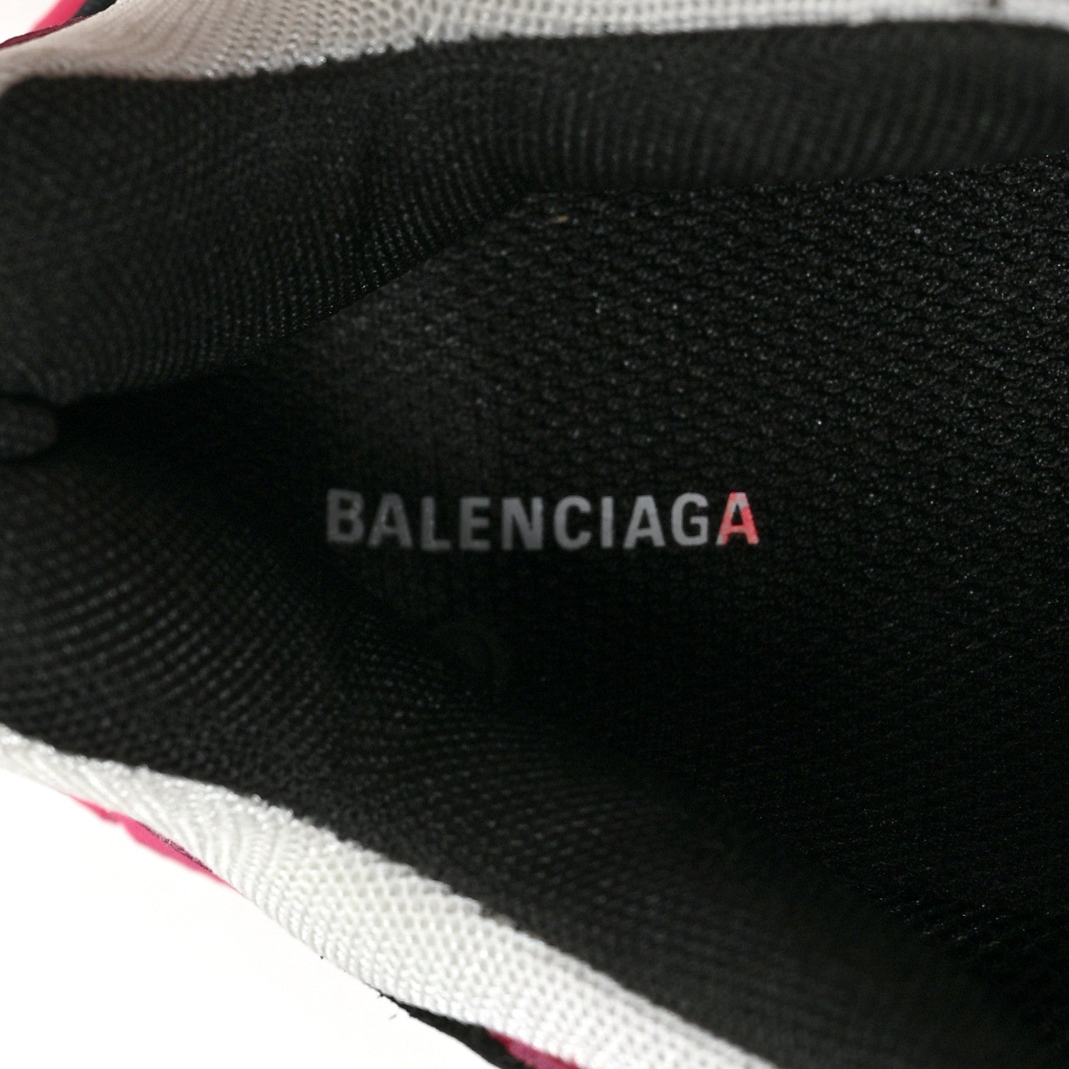 Balenciaga Fabric Mesh Womens Triple S Sneakers 39 Fluo Pink Grey White 7 of 7