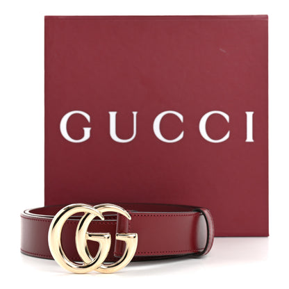 Gucci Plutone Calfskin Double G 30mm Belt 80 32 Rosso Ancora 6 of 6