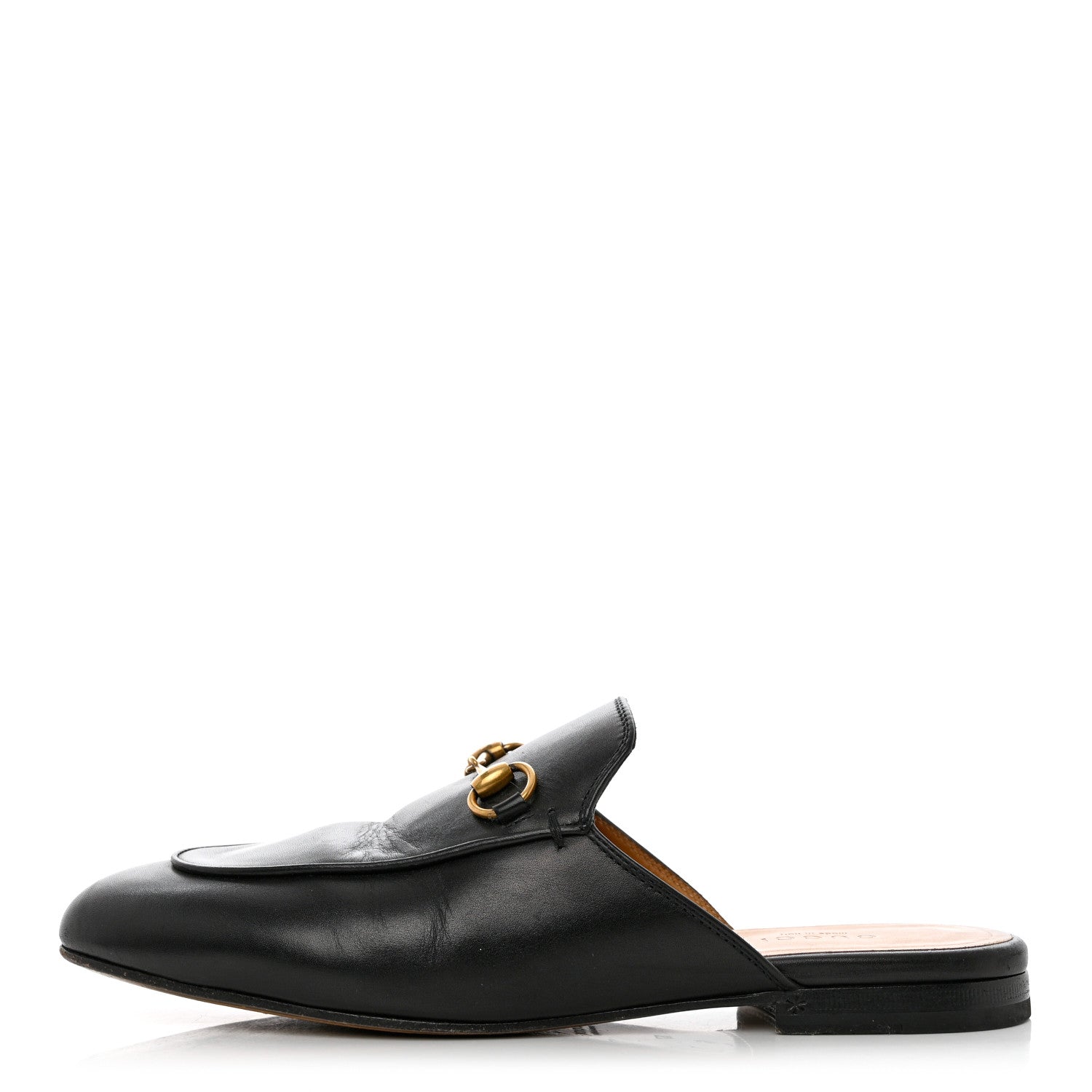 Gucci Calfskin Womens Princetown Slippers 37 Black 1 of 13